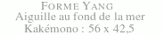 Forme Yang - Aiguille au fond de la mer - Kakémono : 56 x 42,5