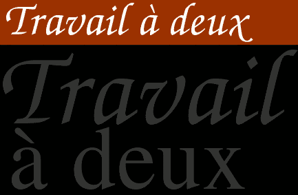 Travail à deux