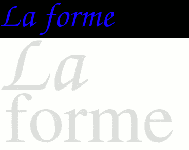 La forme